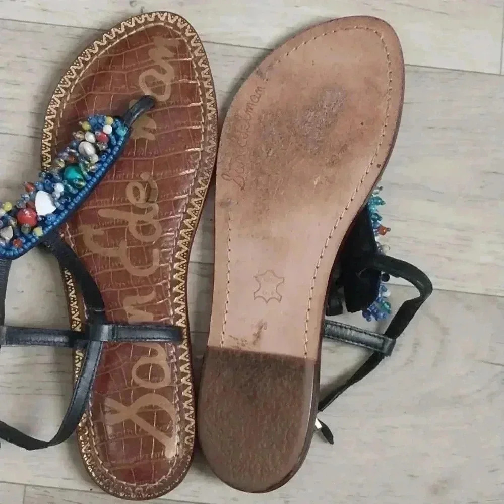 Sam Edelman Gigi Thong Sandals Size 8 - Picture 3 of 5